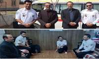  بازدید رئیس دادگستری شهرستان ششتمد از پایگاه های اورژانس‌ شهرستان