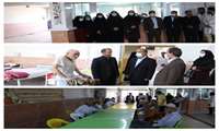 دردومین روزاز هفته سلامت دکترغضنفری وهیئت همراه از سرای سالمندان پدر سبزوار بازدید نمودند