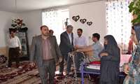 دید و بازدید سرپرست شبکه بهداشت و درمان به همراه فرماندار شهرستان داورزن ازخانواده های معلولین شهرستان 