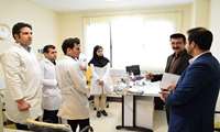 تیم ارزیابی اموزشی وزارت بهداشت  روند اموزشی بیمارستان تخصصی و فوق تخصصی حشمتیه مورد ارزیابی قرار دادند