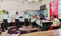 غربالگری فشارخون و قندخون کارکنان نیروی انتظامی شهرستان