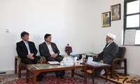 دیدار رئیس شبکه بهداشت و درمان با امام جمعه جغتای