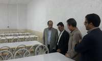 بازدید ریاست دانشگاه از نحوه راه اندازی وساخت سلف سرویس دانشجویی