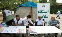 حضور کارکنان بهداشتی درمانی دانشگاه در جایگاه نماز جمعه سبزوار