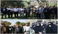 حضور پر رنگ کارکنان معاونت بهداشتی دانشگاه علوم پزشکی سبزوار در راهپیمایی یوم الله 13 آبان 