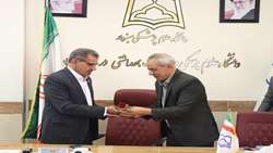 دیدار رئیس دانشگاه حکیم سبزواری با رئیس دانشگاه علوم پزشکی سبزوار به مناسبت روز پزشک و داروساز