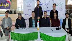  برپایی میز خدمت سلامت دانشگاه علوم پزشکی سبزوار در مصلای نماز جمعه