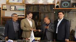 🌐 دیدار صمیمانه ی دکتر غضنفری با ریاست سازمان نظام پزشکی سبزوار. 15/8/1402