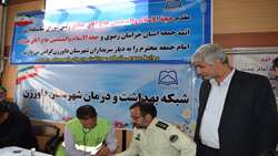 برپایی ایستگاه سلامت در مصلی نماز جمعه شهرستان داورزن