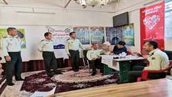 غربالگری فشارخون و قندخون کارکنان نیروی انتظامی شهرستان