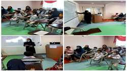 به مناسبت هفته پدافند غیر عامل کارگاه آموزشی پدافند غیرعامل با هدف آشنایی کودکان ونوجوانان با مفاهیم پدافند غیر عامل در بیمارستان حشمتیه
