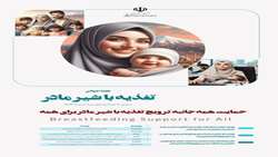 هفته جهانی تغذیه با شیر مادر  ۱۰ لغایت ۱۶ مردادماه گرامی باد.