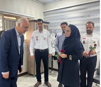  تقدیر و تشکر از عملکرد مطلوب اورژانس ۱۱۵ دانشگاه علوم پزشکی در حادثه برج سیمان توسط مدیر منابع انسانی و پشتیبانی سازمان نظام مهندسی استان خراسان رضوی 
