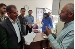 بازدید رئیس دانشگاه علوم پزشکی سبزوار از مرکز جامع خدمات سلامت مقیسه / ارزیابی میدانی عملکرد و شاخص‌های سلامت عمومی