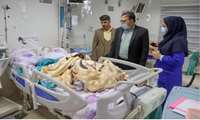 بازدید رئیس دانشگاه از مرکز آموزشی درمانی امداد