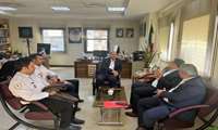 نشست دکتر سالاری با مدیرکل پدافند غیرعامل استان 