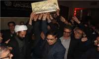 مراسم باشکوه وداع جامعه دانشگاه علوم پزشکی سبزوار با پیکر مطهر لاله گمنام در مهدیه پردیس