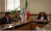 دیدار دکتر چمن سرپرست دانشگاه با مسئولان اداره بیمه سلامت 