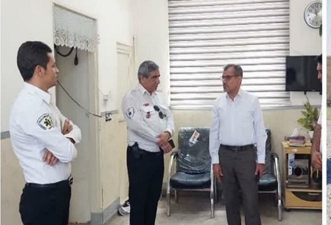  بازدید رئیس دانشگاه علوم پزشکی سبزوار از پایگاه اورژانس جاده‌ای البلاغ